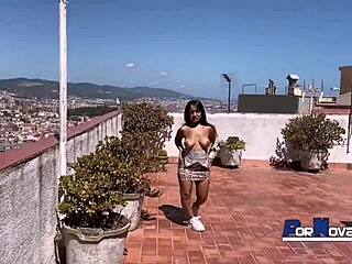 i fucked the small young doll with huge tits on the terrace with victor bloom