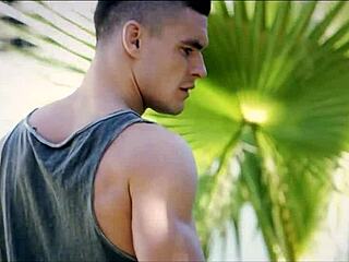 housewife milf blonde has sex with the gardener outdoor