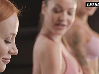 Kiara Lord, Angelica Heart ve Monika Fox yoga sonrası çoklu orgazm yaşıyor!