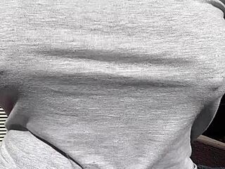 my horny stepmom artemisia love has big boobs bouncing outdoor!