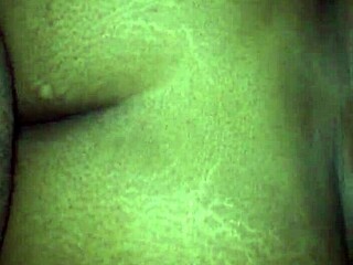 Ebony couple enjoys bent over anal with monster cock and creampie