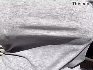 my horny stepmom artemisia love has big boobs bouncing outdoor!