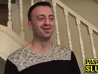 Adorable hot newbie Eva Johnson rubs her soaking wet clit with fingers in lingerie