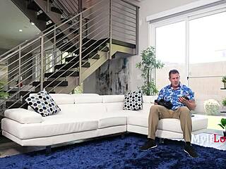 Step dad lost in meta verse while step mom & step son explore the family verse