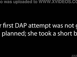 Brazilian ebony rebeca nubian takes first double anal by huge cocks?