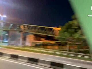 Wife Cheats with Arab Friend and French Guy in Outdoor Cuckold Threesome on Via Dutra Overpass