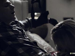 mother-in-law gives handjob to stepson