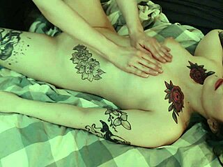 She passionately loves massage with cock between her buttocks.