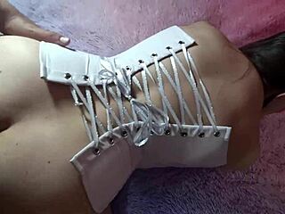 Deep anal double penetration for the latina wife rented to her husband's boss