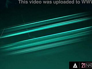 21 naturals sexy brunette azure angel gets hot cum in mouth after sensual fuck