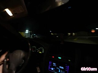 Hitchhiking SLUT Thanks FAT COCK For A Ride