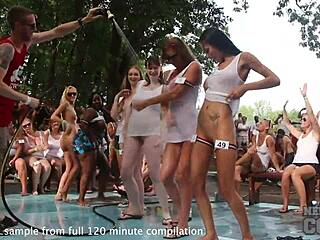 Kompilacija iza scene prskajuće kraljice Amanda Sample