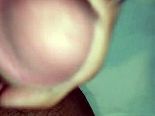 the guy releases stress with solo masturbation ending in cum