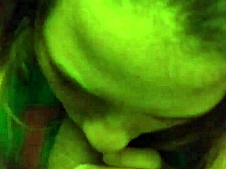 18 year old girl shows off her impressive cock sucking skills