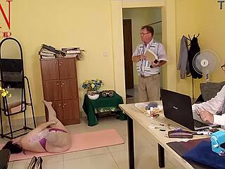 Yoga Time In The Office Regina Noir Scene 6
