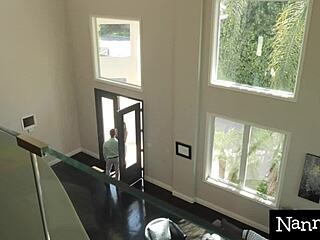 Caught on Halloween, Aidra Fox swallows a big cock to keep her job, she admits.