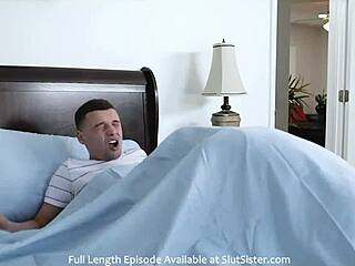 Hey, stepbrother seduces stepsister during a naughty massage session