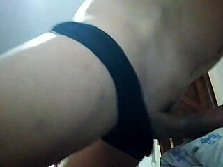 Pillow humping session on the bed.