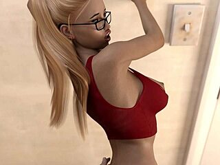 does this hot blonde take that huge cock in her tight ass