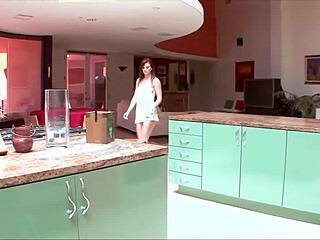 Horny Brunette Lesbian Disciplines Her Roommate For Being Messy By Fingering And Eating Her Out