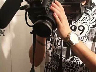 Pretty redhead's total oral scene with director in night club.