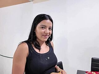 Hey, watch me get super horny and fuck my girlfriend in POV for the first time, Colombian Latina style! 😏💦