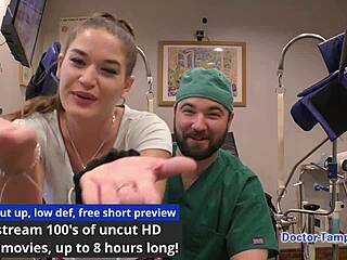 Dr Tampa Performs Humiliating Physical On Curly Haired Nurse With Small Tits In Hospital
