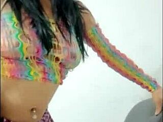 Woman Demonstrates Dildo Insertion In Private