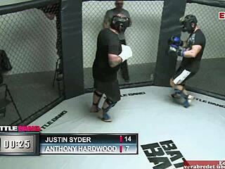 She says, Watch this chubby brunette slut with big tits fuck a fighter.