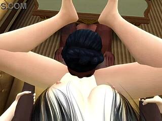 공공 바에서 삼썸? 너무 핫해! 😍💦