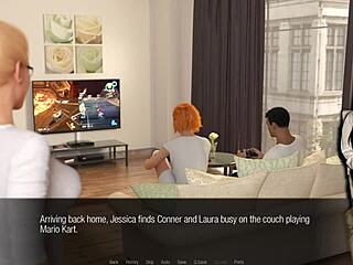 Check out Jessica Oneil in stockings with straps and upskirt in Hard News Ep 33