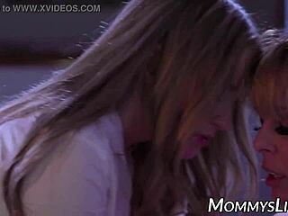 Milf Fucked By Two Young Babes In Lesbian Threesome