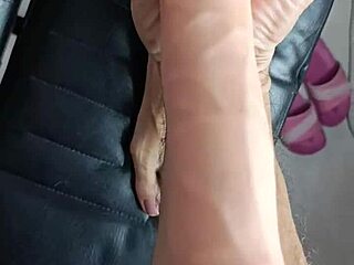 10 inch toy teases her pussy 😏