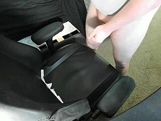 Ginger Explodes Huge Cum Load On Chair