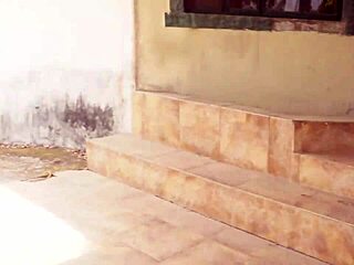 Black Soldier Fucks Army Housewife Outdoors