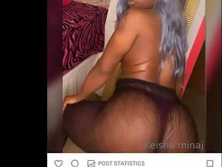 Ebony slutty stepsister sucks 11 inches BBC of stepcousin