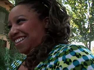 Thick Black Girl Picks Up Guy On Street And Rides His Dick