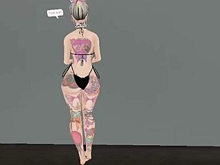 BBCVU - kongkek keras gadis Brazil dengan kote hitam besar.