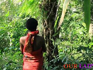 the lucky village hunter met a horny bush girl and fucked her in africa