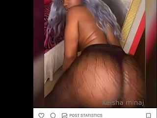 Ebony slutty stepsister sucks 11 inches BBC of stepcousin