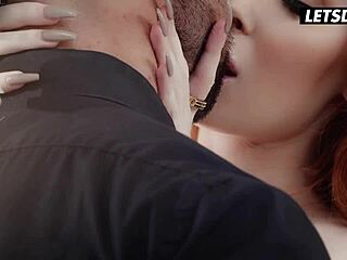 Does this Russian mistress share with two studs?