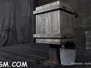 couple engages in rough sadomasochism sex with spanking