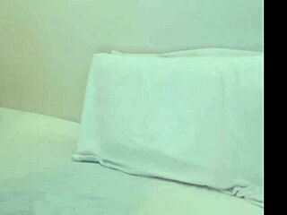 Sexy cute blonde performs a webcam show