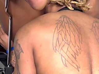 Bondage massage leading to happy ending