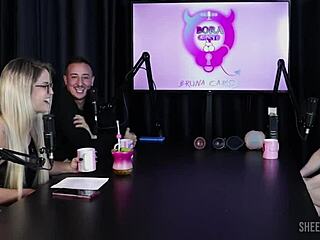 Mary Red Queen's Bora Cast With Bruna Carlos In Sheer Red.