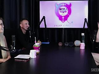 Mary Red Queen's Bora Cast With Bruna Carlos In Sheer Red.