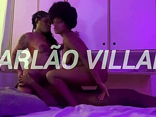 Brunette amateur enjoys deepthroat blowjob with big black monster cock in intense sex