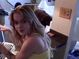 Nasty Sage Fucks Her Stepdad With Intense Passion, Seth Brogan Creampies Her Wet Pussy