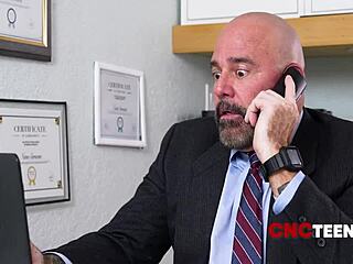 Principal Calls Allie Addison During Freeuse Session