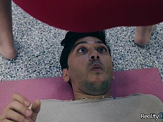 busty brunette shakes booty before deep fuck with max